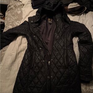Noble Black Quilted Women's Puffer Coat